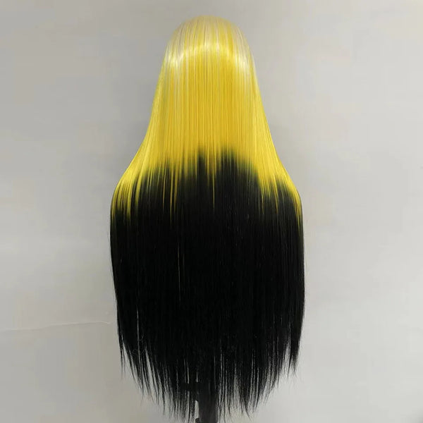 Black and Yellow Wig