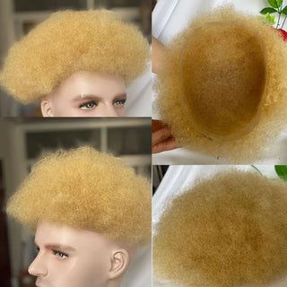 Blonde Afro Toupee
