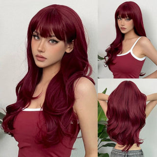 Dark Copper Red Wig