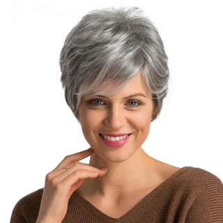 Grey Human Hair Wig