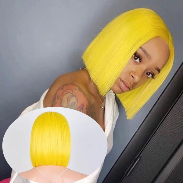 Lace Front Yellow Wig