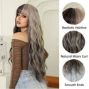 Black to Grey Wig