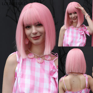 Cosplay Pink Rose Hair Wig