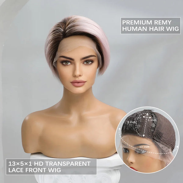 Light Pink Bob Wig