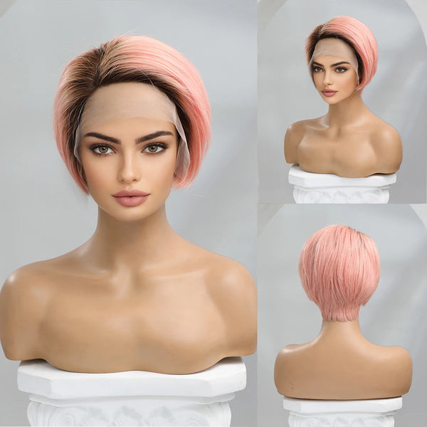 Light Pink Bob Wig