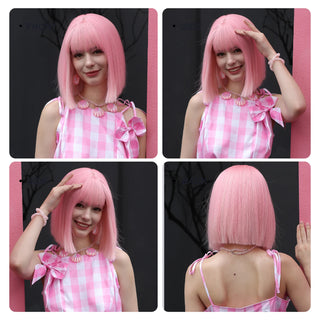 Cosplay Pink Rose Hair Wig