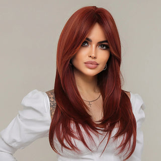 Long Straight Red Hair Wig