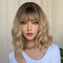 Short Wavy Blonde Wig