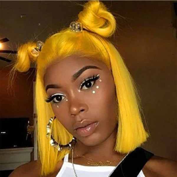 Yellow Bob Wig