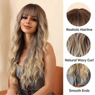 Ash Blonde Synthetic Wig