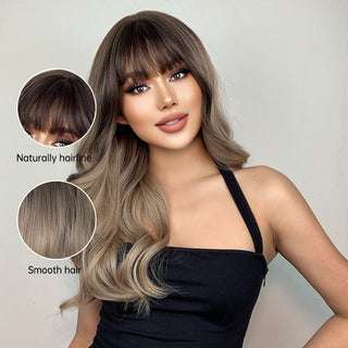 Stylonic Fashion Boutique Synthetic Wig Ash Brown Ombre Wig Ash Brown Ombre Wig - Stylonic Fashion Boutique