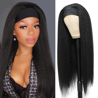 Stylonic Fashion Boutique Lace Front Synthetic Wig Black Straight Hair Wig Black Straight Hair Wig - Stylonic Premium Wigs