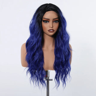 Stylonic Fashion Boutique Synthetic Wig 26inches / Lace Front|180% Blue and Black Wig Blue and Black Wig Insights: Specifications, Pricing & More