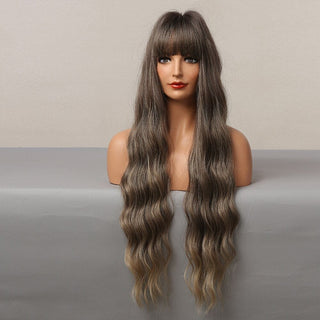 Stylonic Fashion Boutique Synthetic Wig Brown Long Wig Brown Long Wig - Stylonic Fashion Boutique