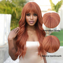 Stylonic Fashion Boutique Synthetic Wig Browny Red Wig Browny Red Wig - Stylonic Wigs