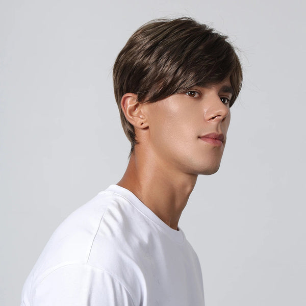 Stylonic Fashion Boutique SS1002-1 Short Pixie Cut Brown Wigs for Men