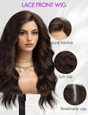 Stylonic Fashion Boutique Synthetic Wig 150% | 24inches Chocolate Brown Wig Chocolate Brown Wig - Stylonic Premium Wigs