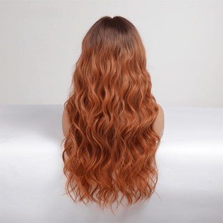 Stylonic Fashion Boutique Synthetic Wig EM8160-1 Copper Red Wavy Wig Copper Red Wavy Wig - Stylonic Premium Wigs