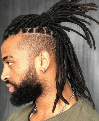 Stylonic Fashion Boutique Toupee Transparent Full Afro Dreadlock Toupee