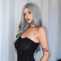 Stylonic Fashion Boutique Synthetic Wig Gray Wavy Wig Gray Wavy Wig - Stylonic Premium Wigs