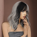 Stylonic Fashion Boutique Silver black Wavy Wig