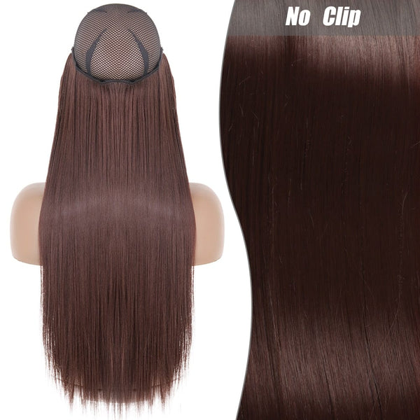 Stylonic Fashion Boutique Hair Extensions 33 / 16inch-40cm Halo Hair Extensions - Straight Halo Hair Extensions - Straight | Stylonic Fashion Boutique