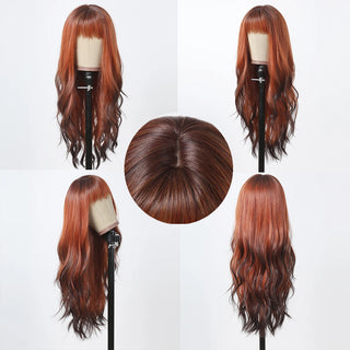 Stylonic Fashion Boutique Synthetic Wig Highlighted Red Wig Highlighted Red Wig - Stylonic Premium Wigs