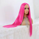 Stylonic Fashion Boutique Synthetic Wig Hot Pink Straight Lace Front Wig Hot Pink Straight Lace Front Wig - Stylonic Wigs