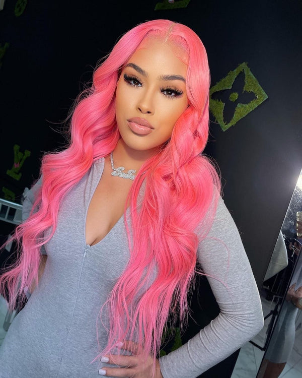 Stylonic Fashion Boutique Human Hair Wigs Human Hair Pink Wig Human Hair Pink Wig - Stylonic Wigs