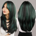 Stylonic Fashion Boutique Synthetic Wig Layered Bottle Green Wig Layered Bottle Green Wig - Stylonic