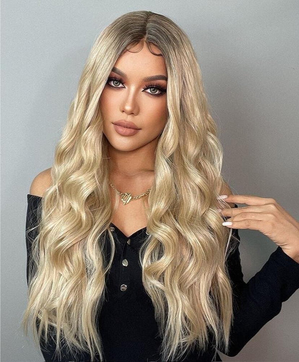 Stylonic Fashion Boutique Lace Front Synthetic Wig Long Blonde Lace Front Wig Long Blonde Lace Front Wig - Stylonic Wigs