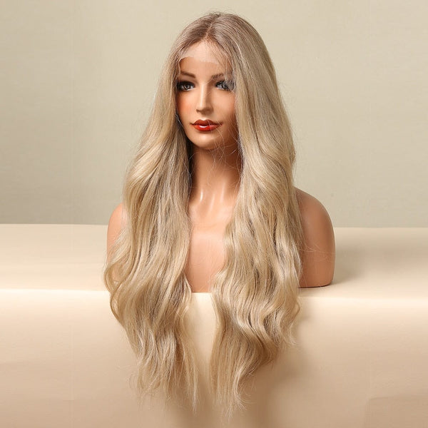 Stylonic Fashion Boutique Lace Front Synthetic Wig Long Blonde Lace Front Wig Long Blonde Lace Front Wig - Stylonic Wigs