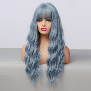 Stylonic Fashion Boutique Synthetic Wig lc194-1 Long Wavy Blue Wig Long Wavy Blue Wig - Stylonic Fashion Boutique