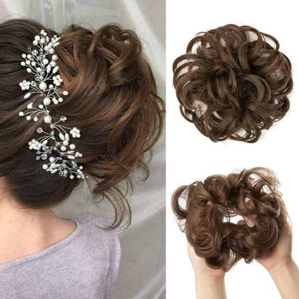 Stylonic Fashion Boutique Hair Extensions Light Brown Messy Hair Bun Messy Hair Bun - Stylonic Fashion Boutique