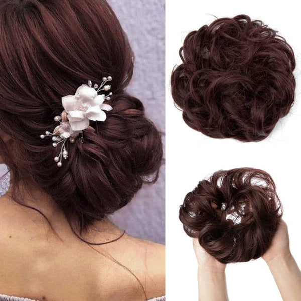 Stylonic Fashion Boutique Hair Extensions 99J Messy Hair Bun Messy Hair Bun - Stylonic Fashion Boutique