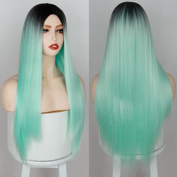 Stylonic Fashion Boutique Synthetic Wig Mint Green Wig Wigs - Mint Green Wig | Stylonic Fashion Boutique