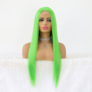 Stylonic Fashion Boutique Lace Front Synthetic Wig Neon Green Wig Neon Green Wig - Stylonic Wigs