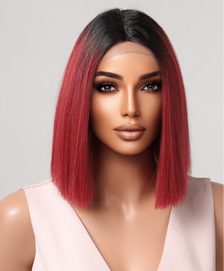 Stylonic Fashion Boutique Lace Front Synthetic Wig Ombre Red Wig Wigs - Ombre Red Wig | Red Wigs | Stylonic Fashion Boutique