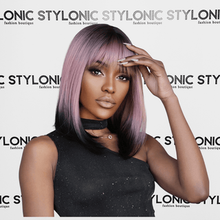 Stylonic Fashion Boutique Synthetic Wig Pink Pastel and Black Wig Pink Pastel and Black Wig - Stylonic Premium Wigs