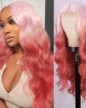 Stylonic Fashion Boutique Lace Front Synthetic Wig Pink and Red Wig Pink and Red Wig - Stylonic Wigs