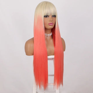 Stylonic Fashion Boutique Lace Front Synthetic Wig Pink Ombre Hair Wig Pink Ombre Hair Wig: Complete Specifications & Pricing