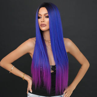 Stylonic Fashion Boutique Synthetic Wig Purple and Blue Wig Purple and Blue Wig - Stylonic Fashion Wigs