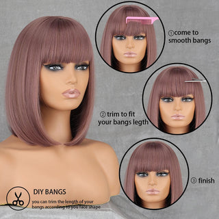 Stylonic Fashion Boutique Synthetic Wig Purple Colored Wigs Purple Colored Wigs - Stylonic Premium Wigs