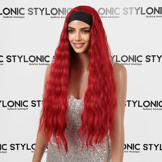 Stylonic Fashion Boutique Synthetic Wig Red Headband Wig Red Headband Wig - Stylonic Premium Wigs