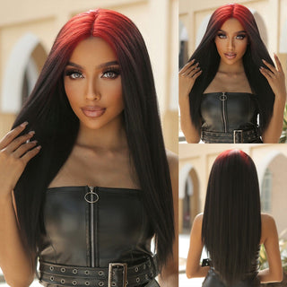 Stylonic Fashion Boutique Lace Front Synthetic Wig Red Ombre Wig Wigs - Red Ombre Wig - Stylonic Fashion Boutique