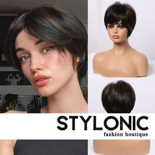 Stylonic Fashion Boutique Synthetic Wig Short Brown Wig Short Brown Wig - Stylonic Fashion Boutique