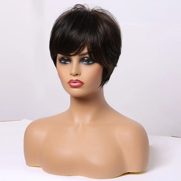 Stylonic Fashion Boutique Synthetic Wig Short Brown Wig Short Brown Wig - Stylonic Fashion Boutique