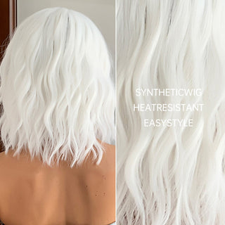 Stylonic Fashion Boutique Synthetic Wig WL1158-2 Short White Cosplay Wig Short White Cosplay Wig - Stylonic Premium Wigs