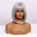 Stylonic Fashion Boutique Synthetic Wig Silver Bob Wigs | Silver Bob Wig  - Stylonic Fashion Boutique