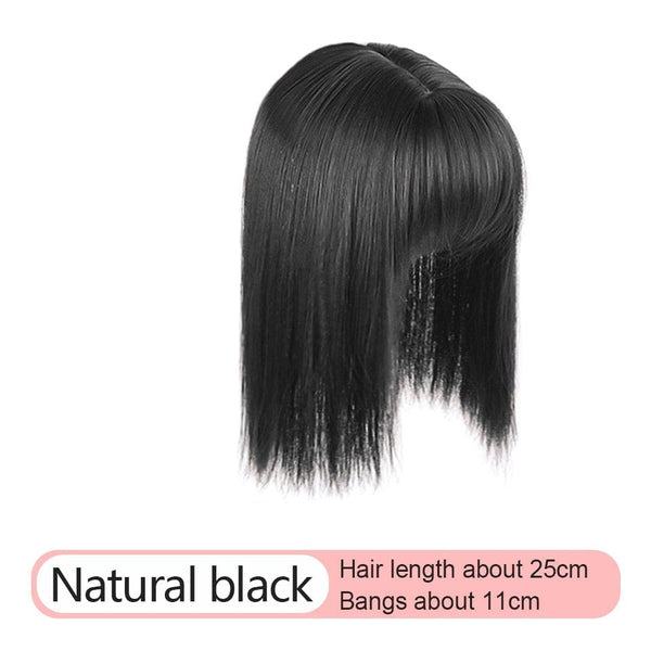 Stylonic Fashion Boutique Hair Topper TD01-2 Synthetic Hair Topper with Bangs Synthetic Hair Toppers - Hair Toppers with Bangs | Stylonic